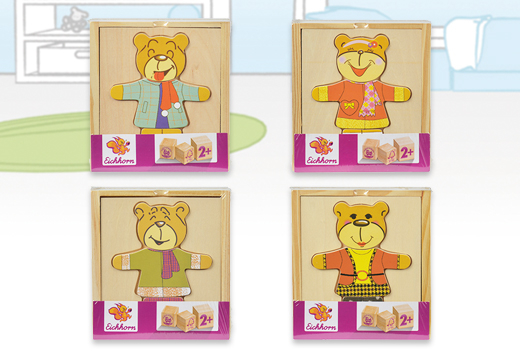 Puzzle madera oso vísteme, 4 modelos_1