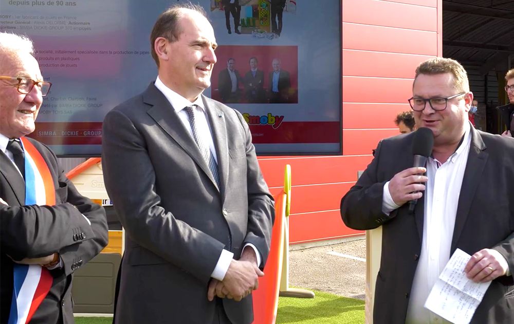 Hoher Besuch bei Smoby Toys in Frankreich
